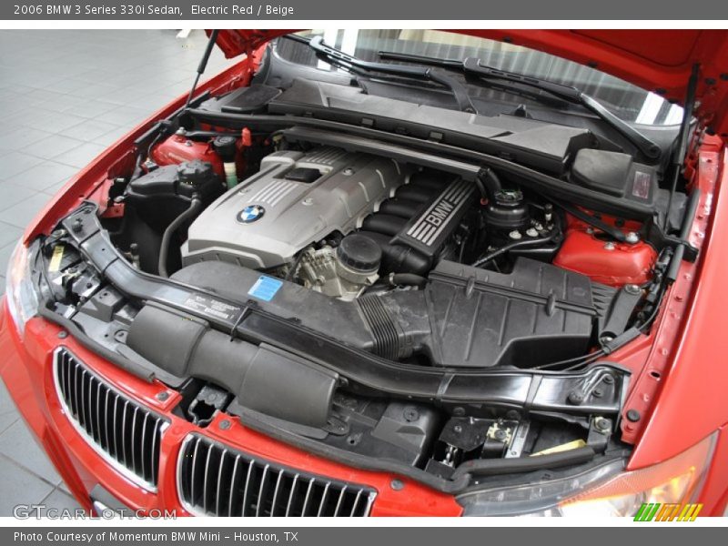 Electric Red / Beige 2006 BMW 3 Series 330i Sedan