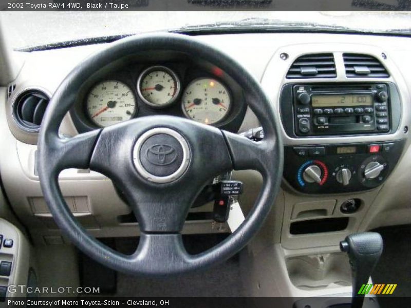 Black / Taupe 2002 Toyota RAV4 4WD
