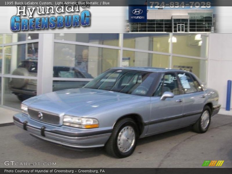 Light Adriatic Blue Metallic / Blue 1995 Buick LeSabre Custom