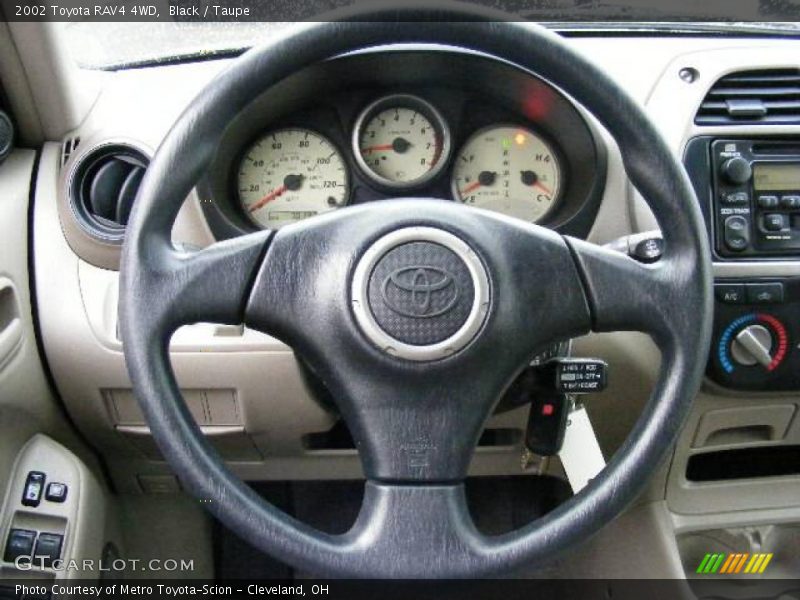 Black / Taupe 2002 Toyota RAV4 4WD