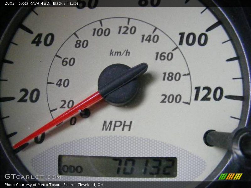 Black / Taupe 2002 Toyota RAV4 4WD