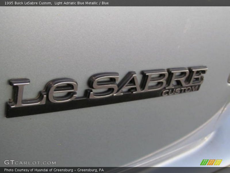 Light Adriatic Blue Metallic / Blue 1995 Buick LeSabre Custom
