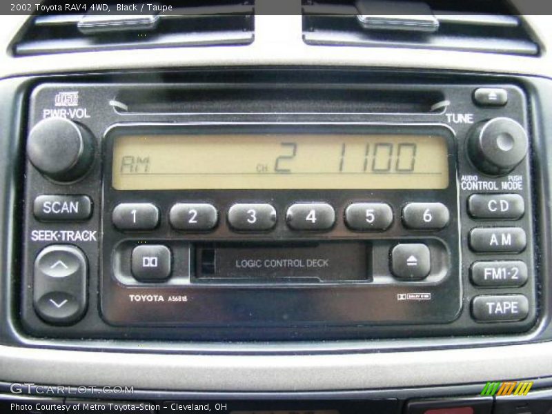 Black / Taupe 2002 Toyota RAV4 4WD