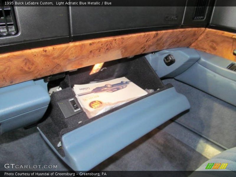 Light Adriatic Blue Metallic / Blue 1995 Buick LeSabre Custom