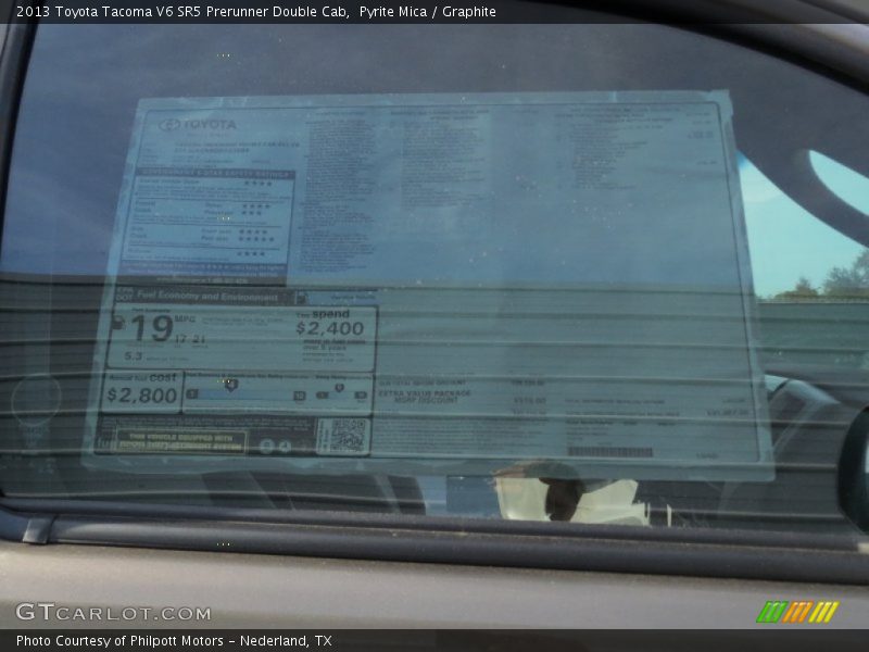Pyrite Mica / Graphite 2013 Toyota Tacoma V6 SR5 Prerunner Double Cab