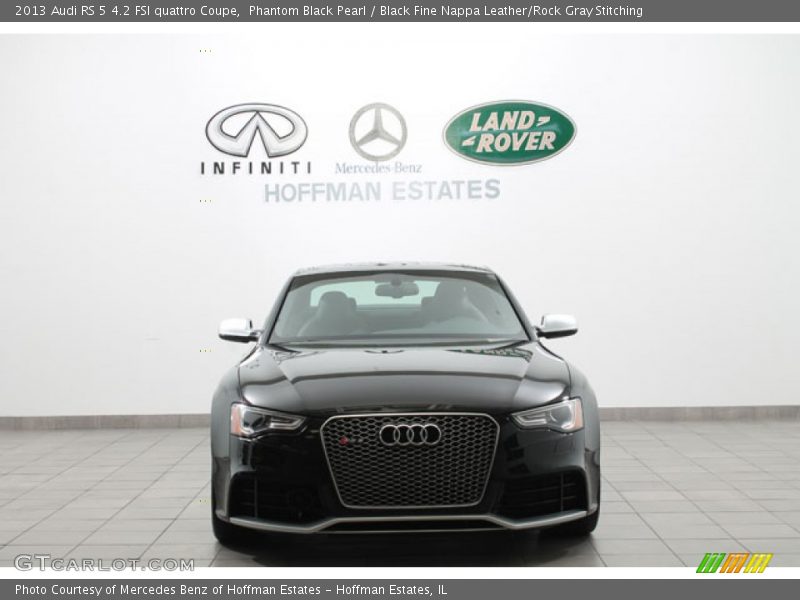 Phantom Black Pearl / Black Fine Nappa Leather/Rock Gray Stitching 2013 Audi RS 5 4.2 FSI quattro Coupe