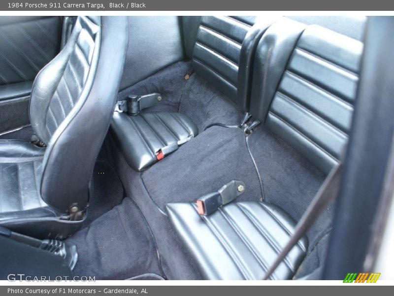 Rear Seat of 1984 911 Carrera Targa