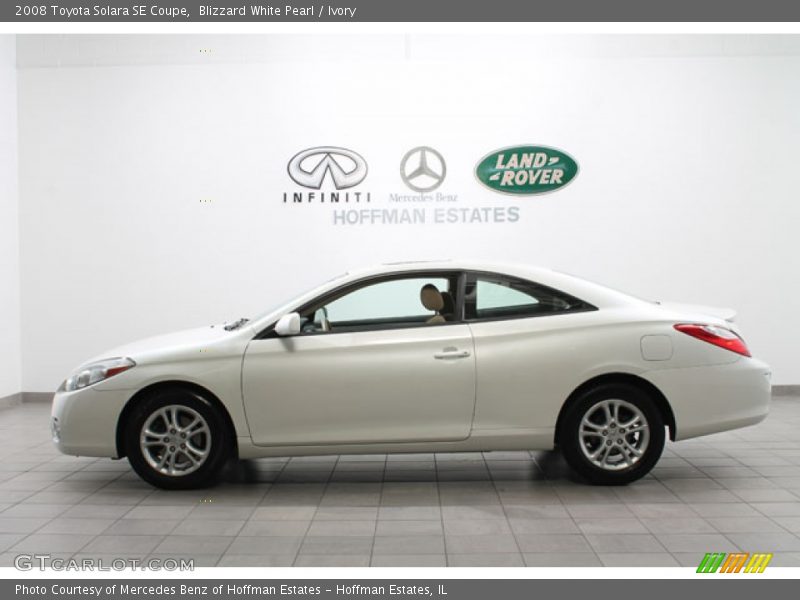 Blizzard White Pearl / Ivory 2008 Toyota Solara SE Coupe