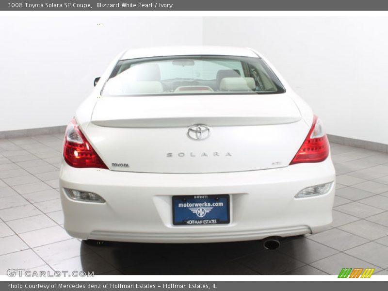 Blizzard White Pearl / Ivory 2008 Toyota Solara SE Coupe
