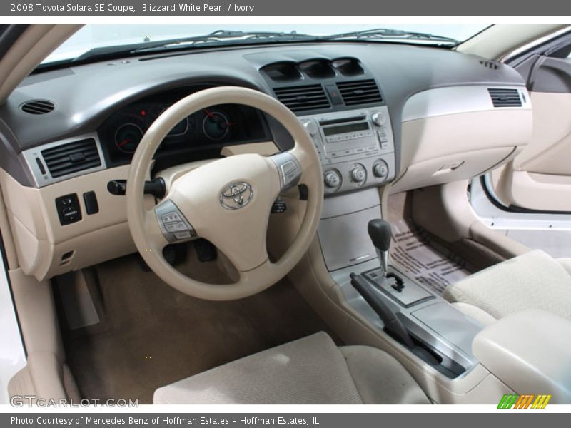 Blizzard White Pearl / Ivory 2008 Toyota Solara SE Coupe