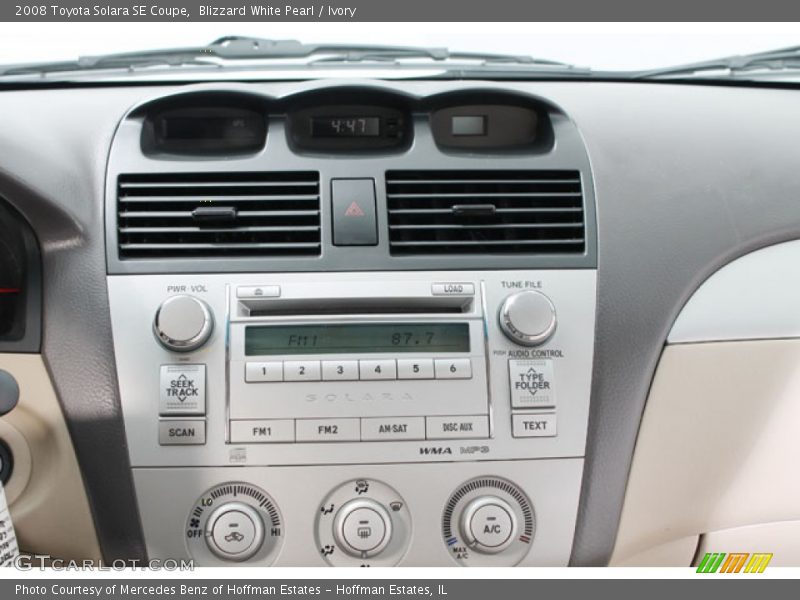Blizzard White Pearl / Ivory 2008 Toyota Solara SE Coupe