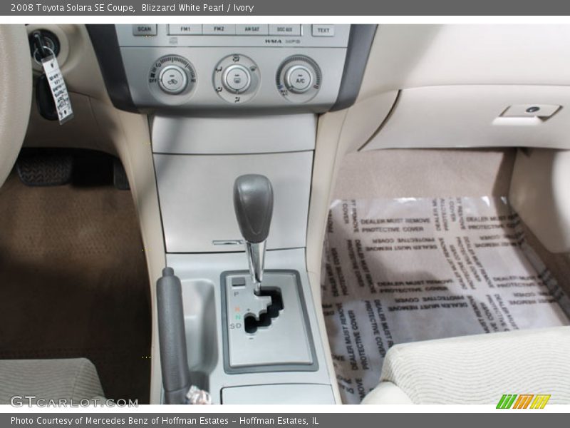 Blizzard White Pearl / Ivory 2008 Toyota Solara SE Coupe