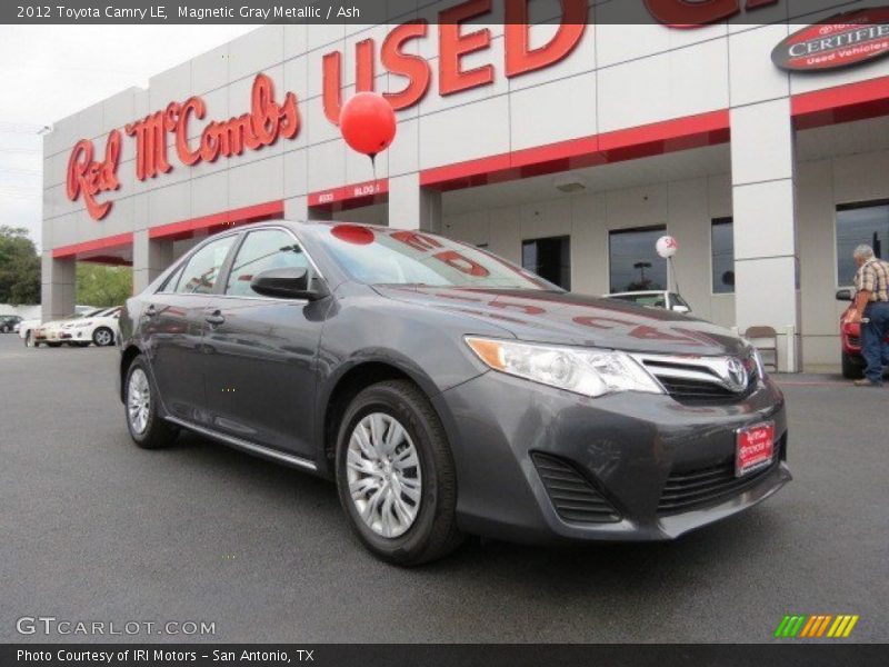 Magnetic Gray Metallic / Ash 2012 Toyota Camry LE