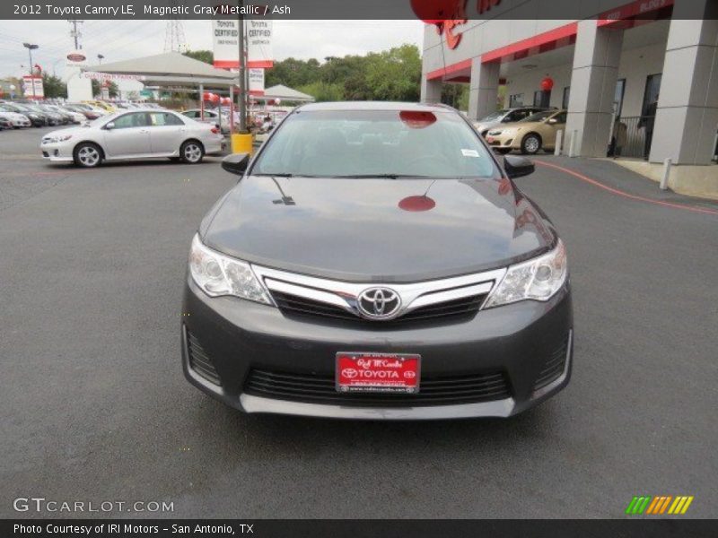 Magnetic Gray Metallic / Ash 2012 Toyota Camry LE