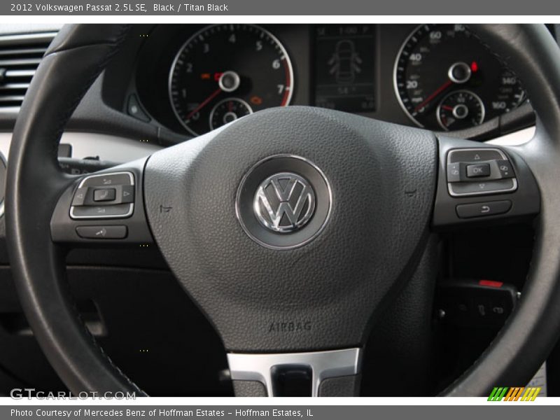 Black / Titan Black 2012 Volkswagen Passat 2.5L SE