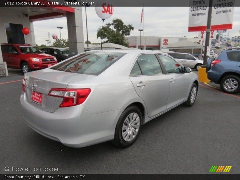 Classic Silver Metallic / Ash 2012 Toyota Camry LE