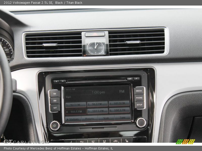 Black / Titan Black 2012 Volkswagen Passat 2.5L SE