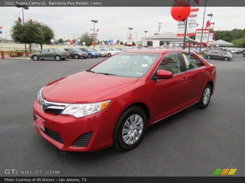 Barcelona Red Metallic / Ivory 2012 Toyota Camry LE