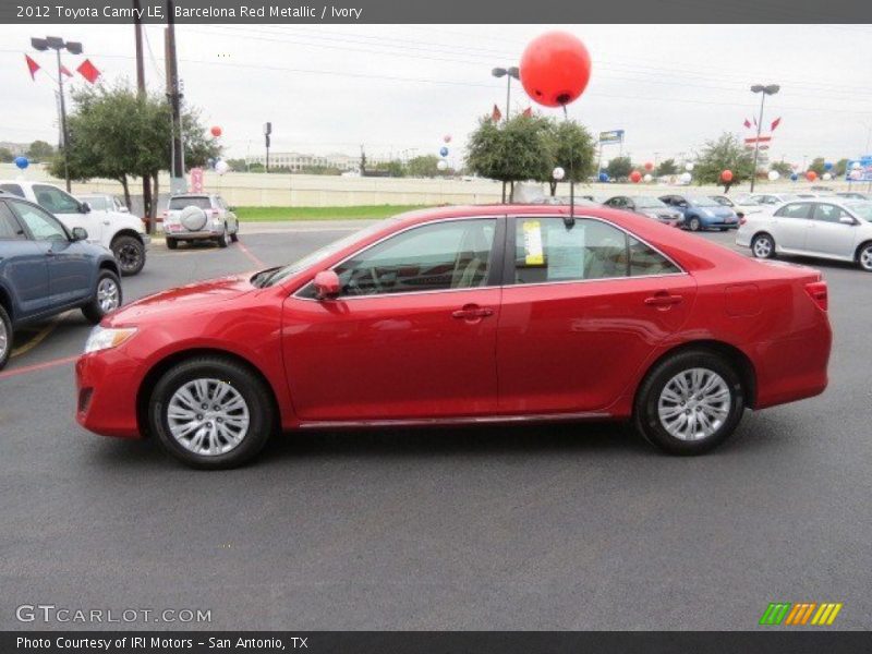 Barcelona Red Metallic / Ivory 2012 Toyota Camry LE