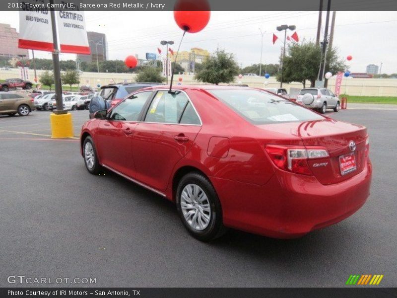 Barcelona Red Metallic / Ivory 2012 Toyota Camry LE