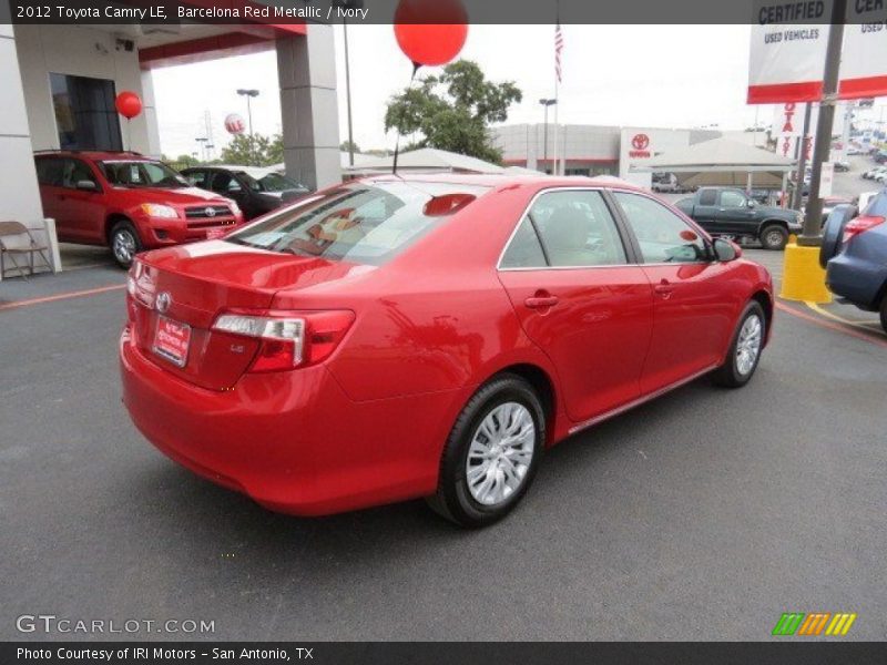 Barcelona Red Metallic / Ivory 2012 Toyota Camry LE