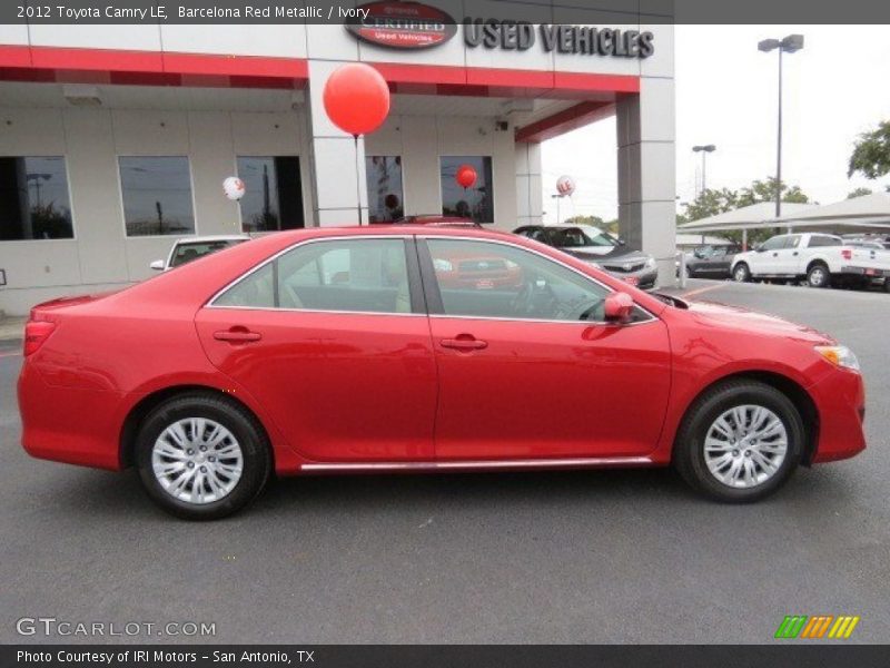 Barcelona Red Metallic / Ivory 2012 Toyota Camry LE