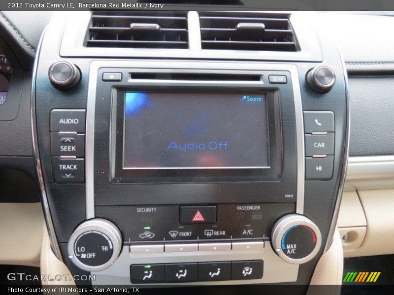 Barcelona Red Metallic / Ivory 2012 Toyota Camry LE