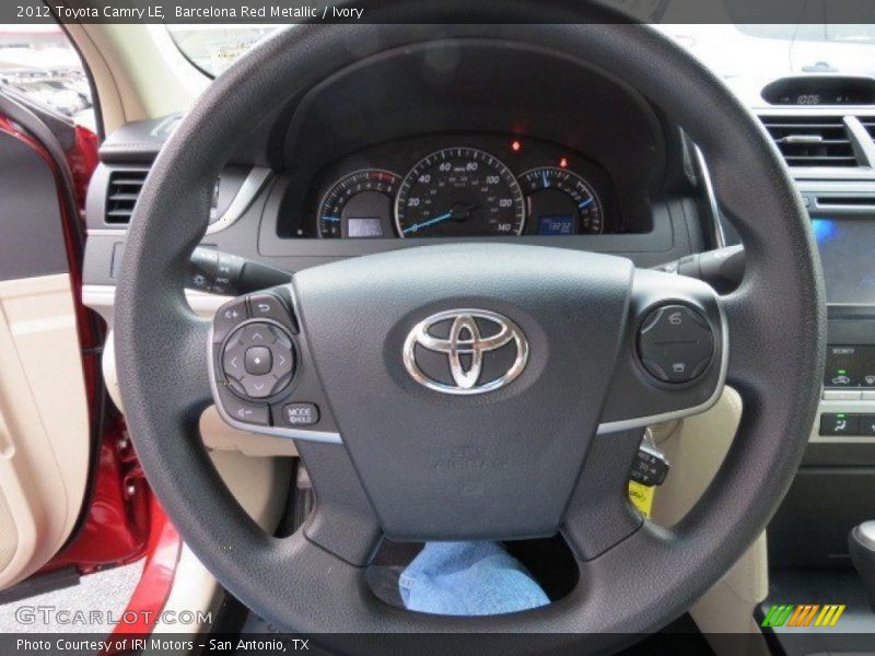 Barcelona Red Metallic / Ivory 2012 Toyota Camry LE