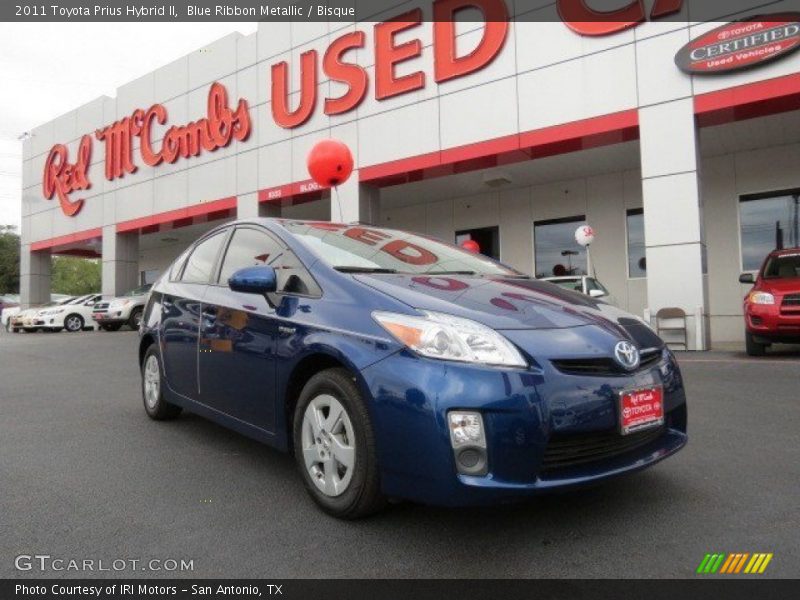 Blue Ribbon Metallic / Bisque 2011 Toyota Prius Hybrid II