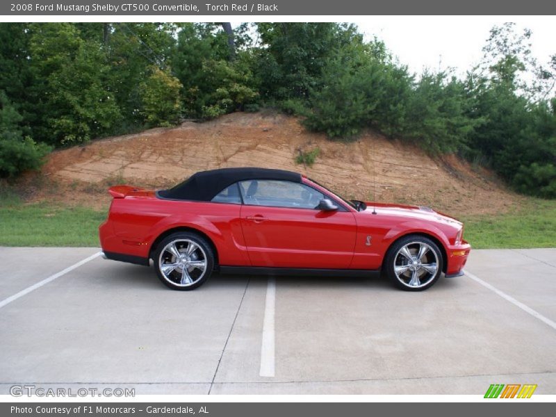 Torch Red / Black 2008 Ford Mustang Shelby GT500 Convertible