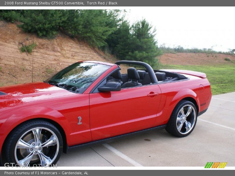 Torch Red / Black 2008 Ford Mustang Shelby GT500 Convertible