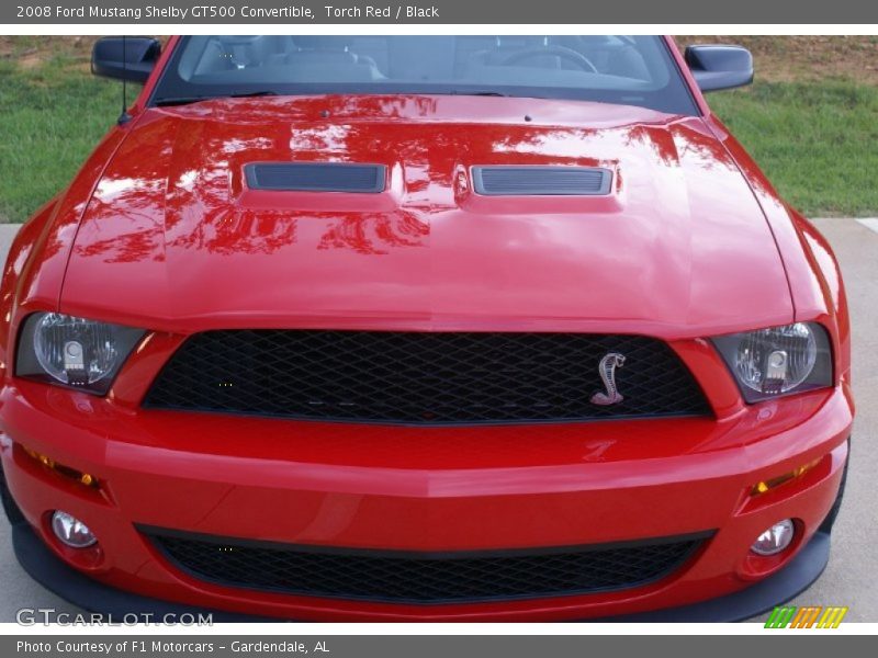 Torch Red / Black 2008 Ford Mustang Shelby GT500 Convertible