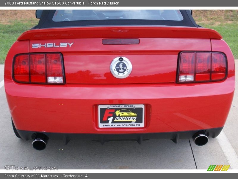 Torch Red / Black 2008 Ford Mustang Shelby GT500 Convertible
