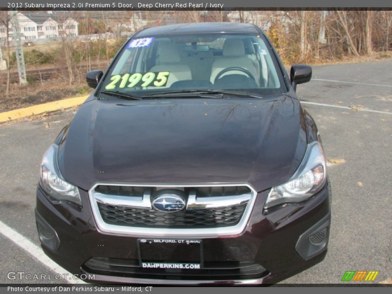 Deep Cherry Red Pearl / Ivory 2012 Subaru Impreza 2.0i Premium 5 Door