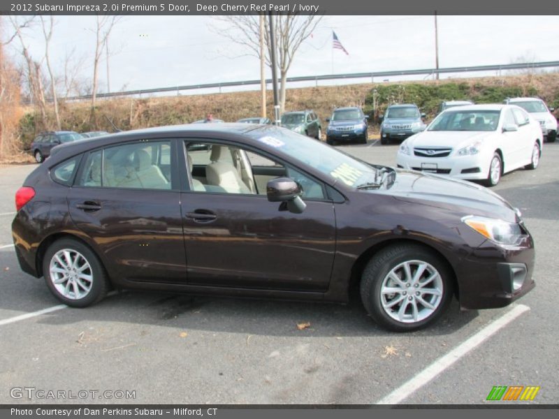 Deep Cherry Red Pearl / Ivory 2012 Subaru Impreza 2.0i Premium 5 Door