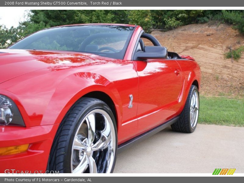Torch Red / Black 2008 Ford Mustang Shelby GT500 Convertible