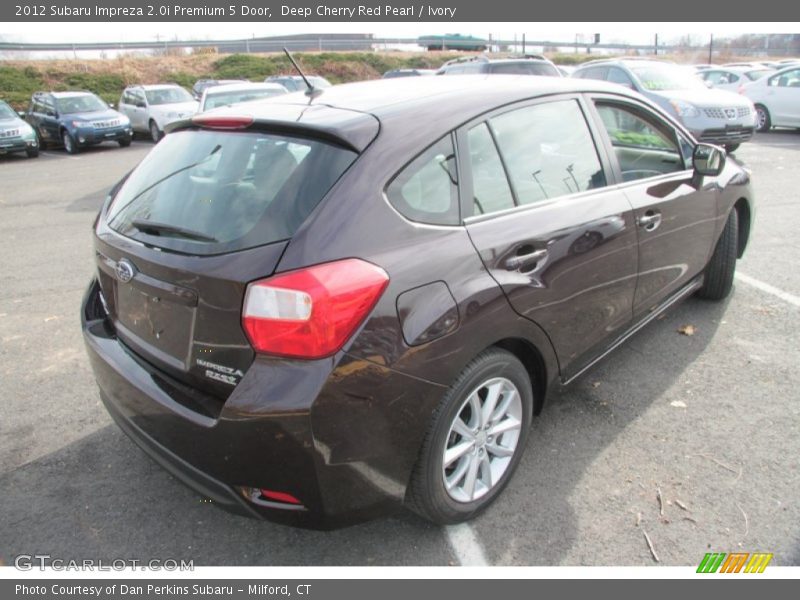 Deep Cherry Red Pearl / Ivory 2012 Subaru Impreza 2.0i Premium 5 Door