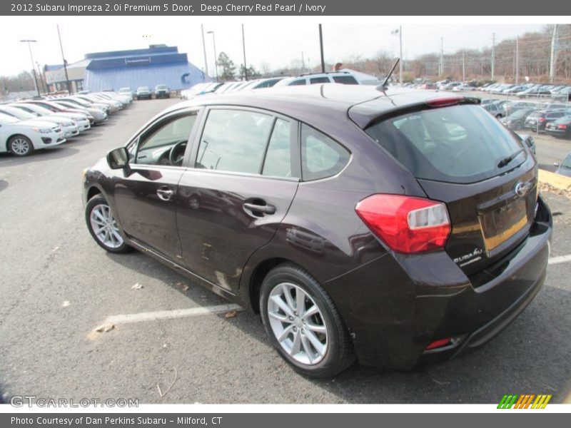 Deep Cherry Red Pearl / Ivory 2012 Subaru Impreza 2.0i Premium 5 Door