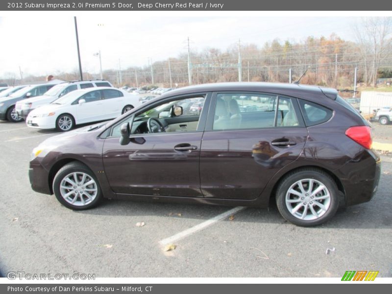 Deep Cherry Red Pearl / Ivory 2012 Subaru Impreza 2.0i Premium 5 Door