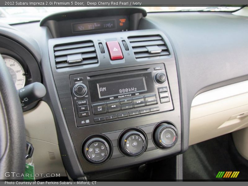 Deep Cherry Red Pearl / Ivory 2012 Subaru Impreza 2.0i Premium 5 Door