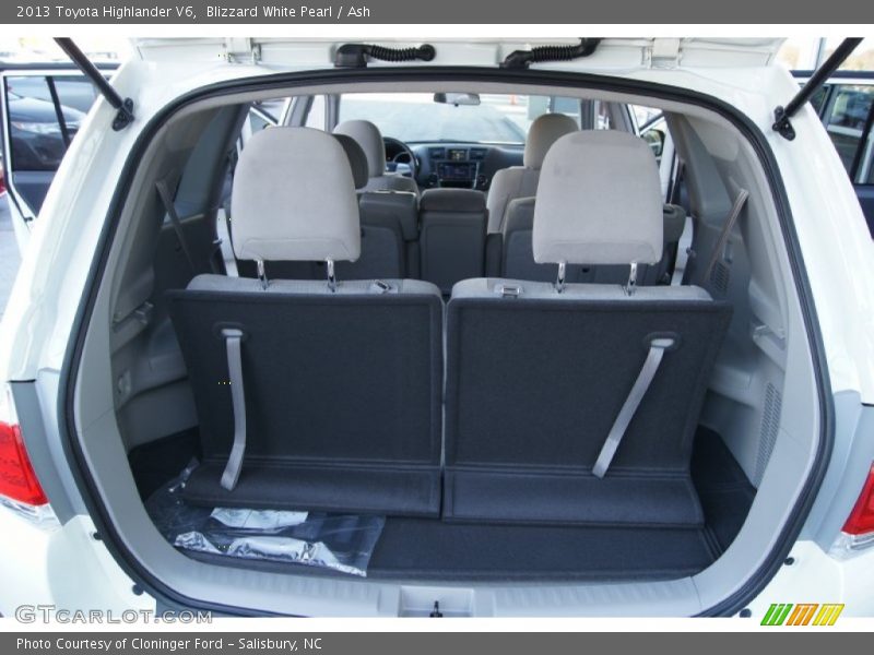 Blizzard White Pearl / Ash 2013 Toyota Highlander V6
