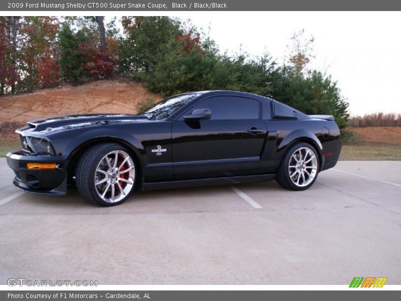 Black / Black/Black 2009 Ford Mustang Shelby GT500 Super Snake Coupe