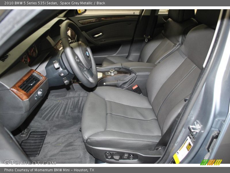 Space Grey Metallic / Black 2010 BMW 5 Series 535i Sedan
