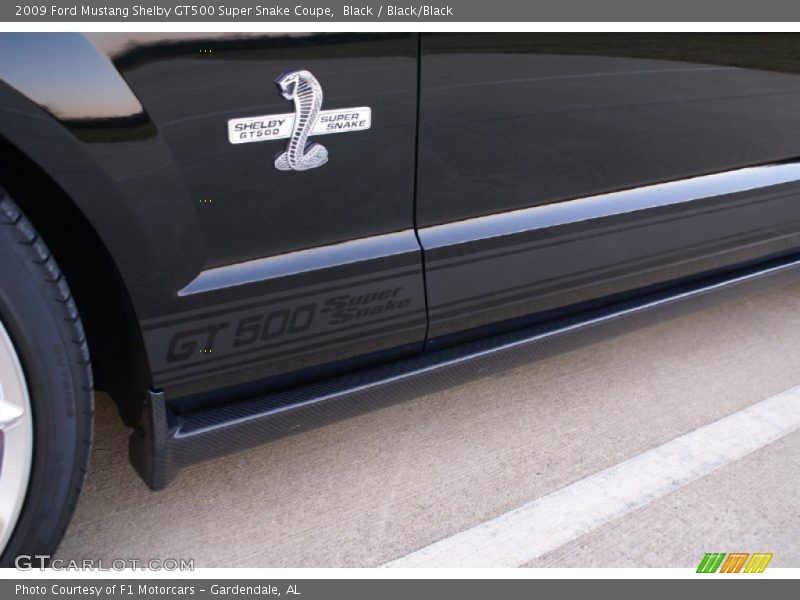 Black / Black/Black 2009 Ford Mustang Shelby GT500 Super Snake Coupe