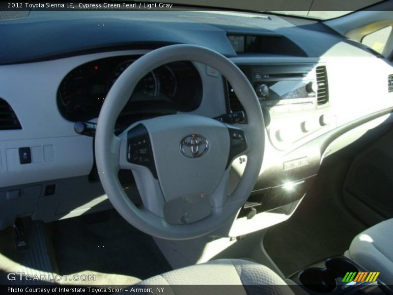 Cypress Green Pearl / Light Gray 2012 Toyota Sienna LE