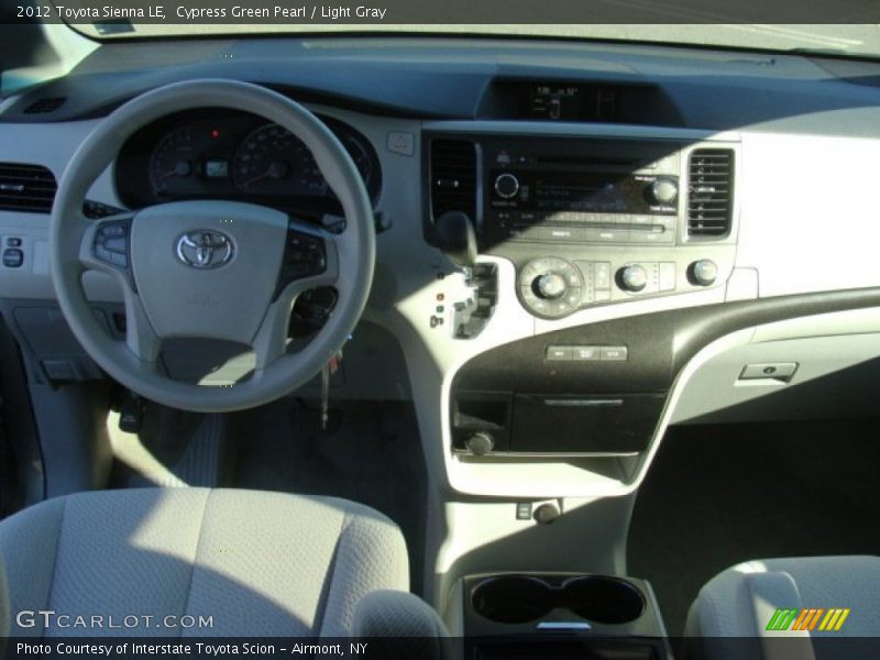 Cypress Green Pearl / Light Gray 2012 Toyota Sienna LE