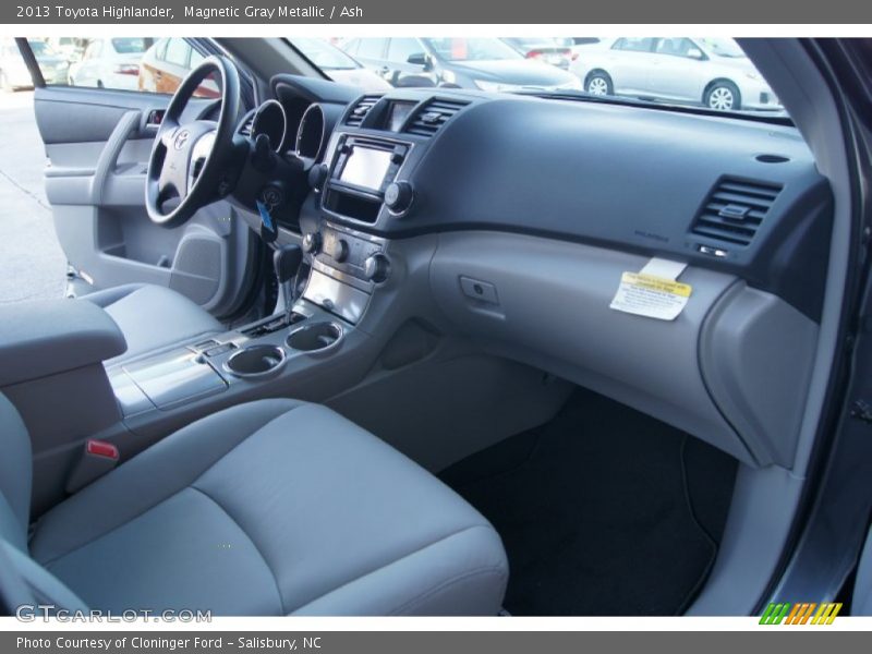Dashboard of 2013 Highlander 