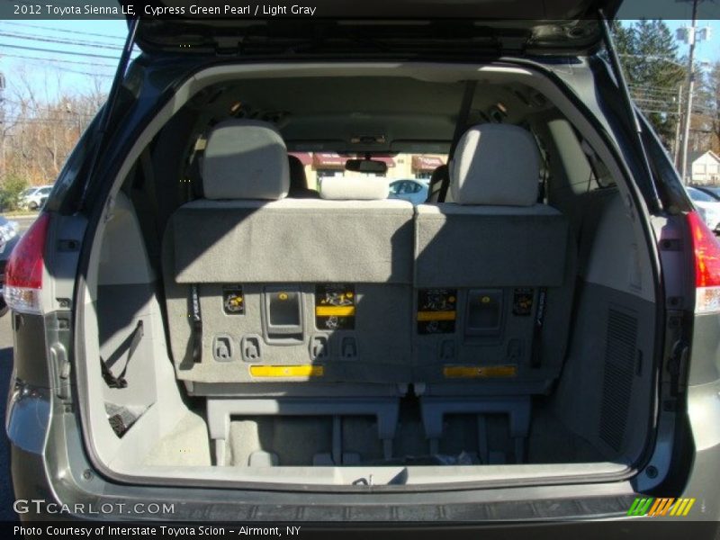 Cypress Green Pearl / Light Gray 2012 Toyota Sienna LE