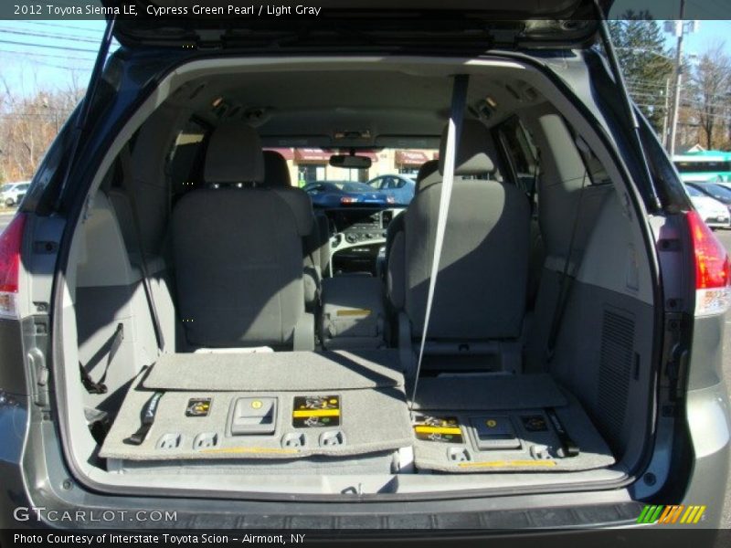 Cypress Green Pearl / Light Gray 2012 Toyota Sienna LE