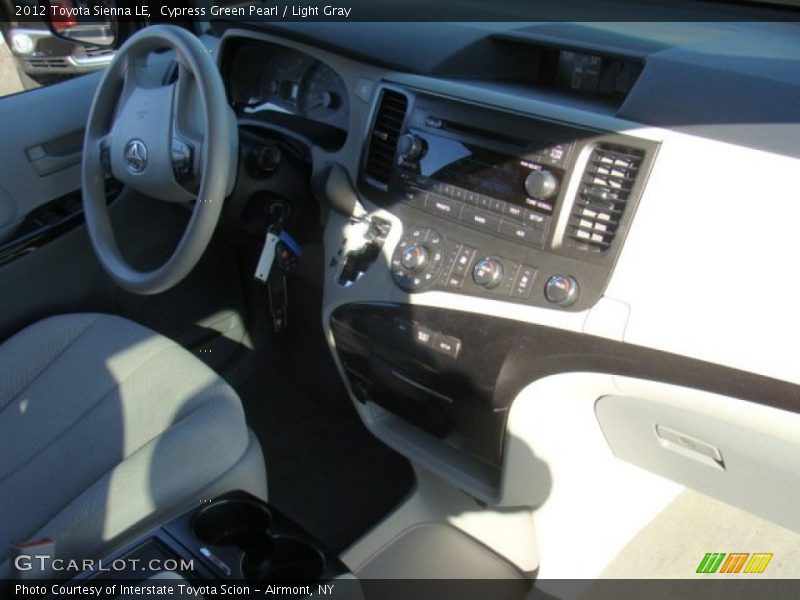 Cypress Green Pearl / Light Gray 2012 Toyota Sienna LE